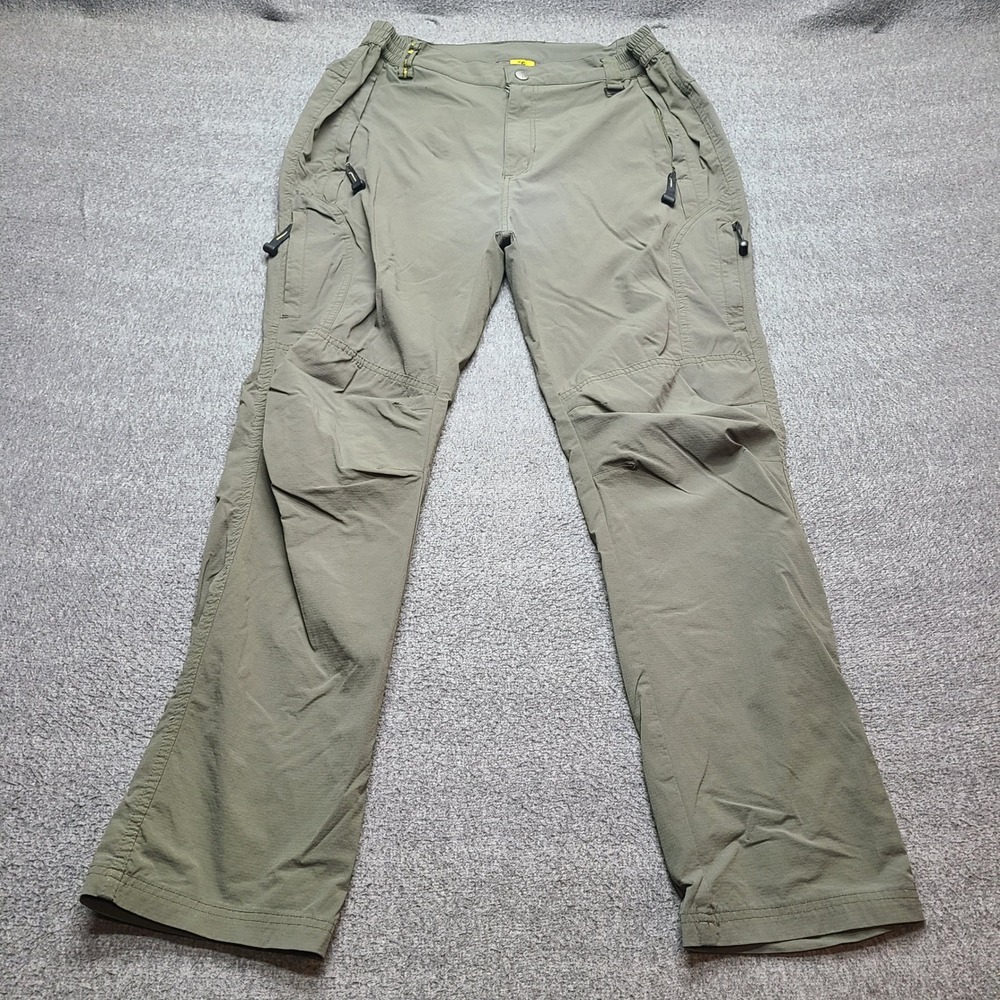 Outdoor Sport Hiking Pants Mens Medium Green Excellent Ripstop Tactical Utility